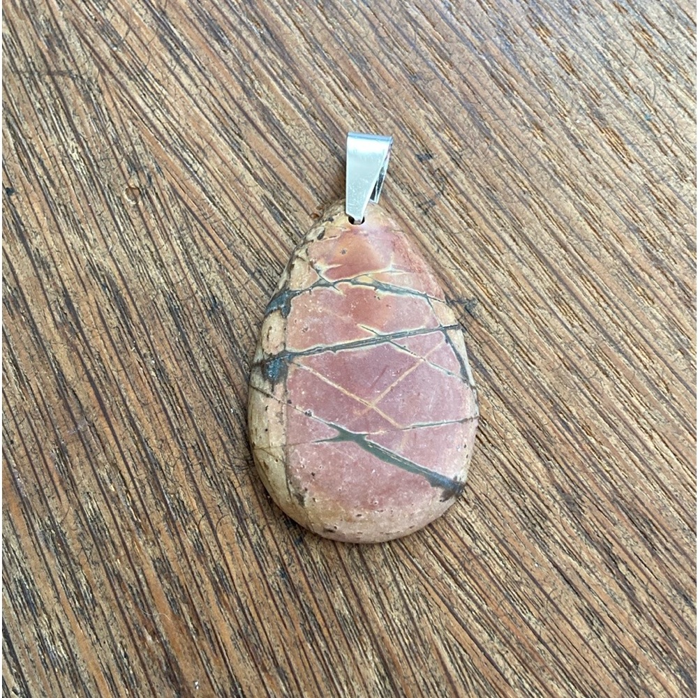 Picasso Jasper gemstone pendant NWOT